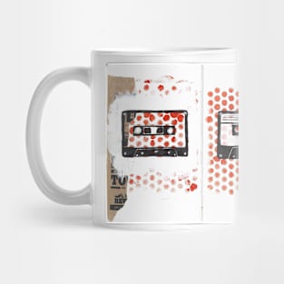 Cassette Tape Collage Mug